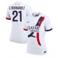 Camiseta Paris Saint-Germain Lucas Hernandez #21 Visitante Equipación para mujer 2024-25 manga corta